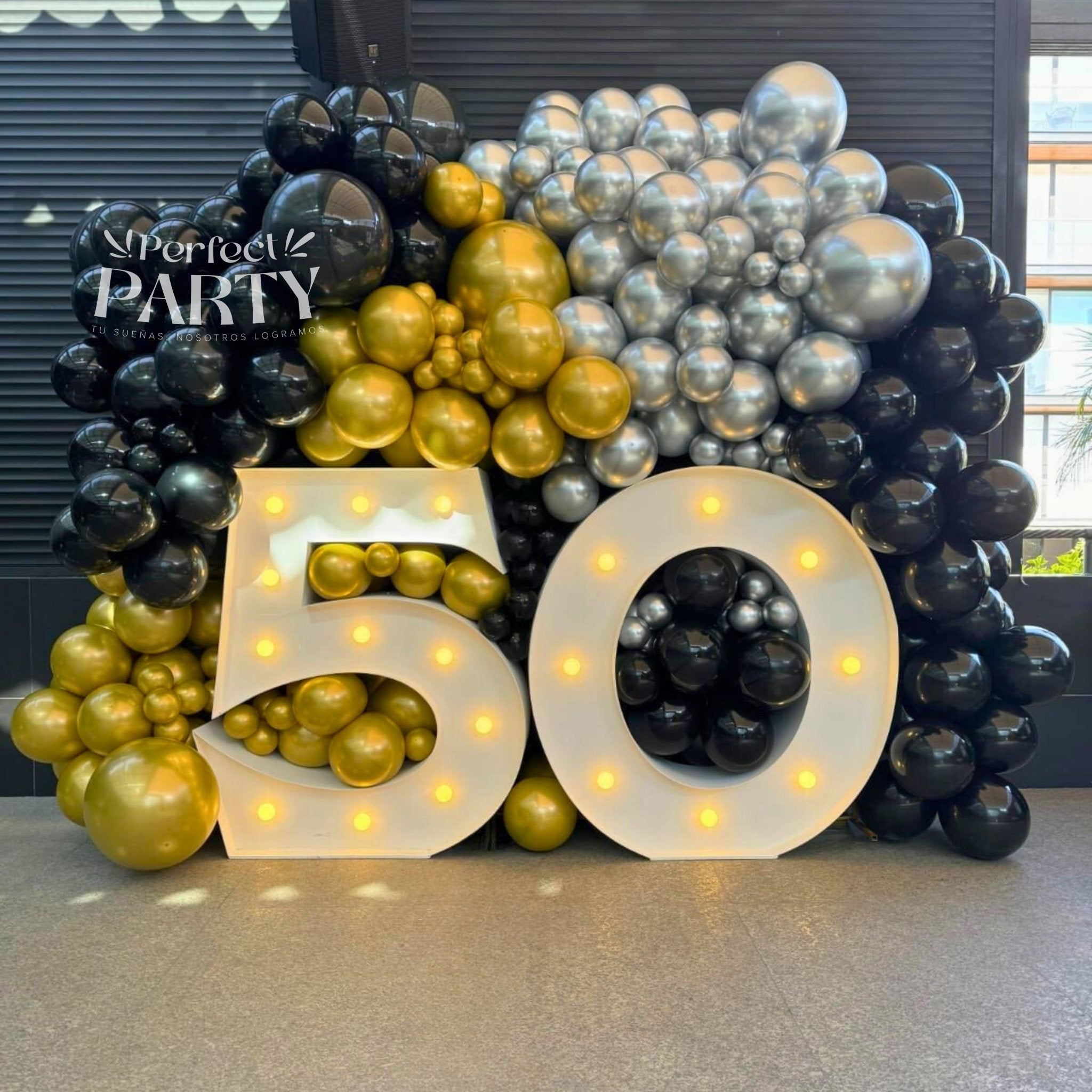 Letras con LED - Cumpleaños 50 - Perfect Party